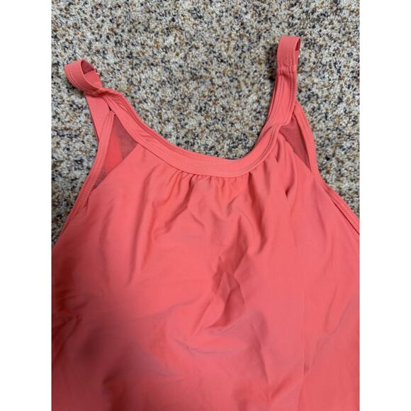 SUUKSESS Women Tummy Control Tankini Bathing Suit Ruffle High Waisted Tropical M - Picture 6 of 12